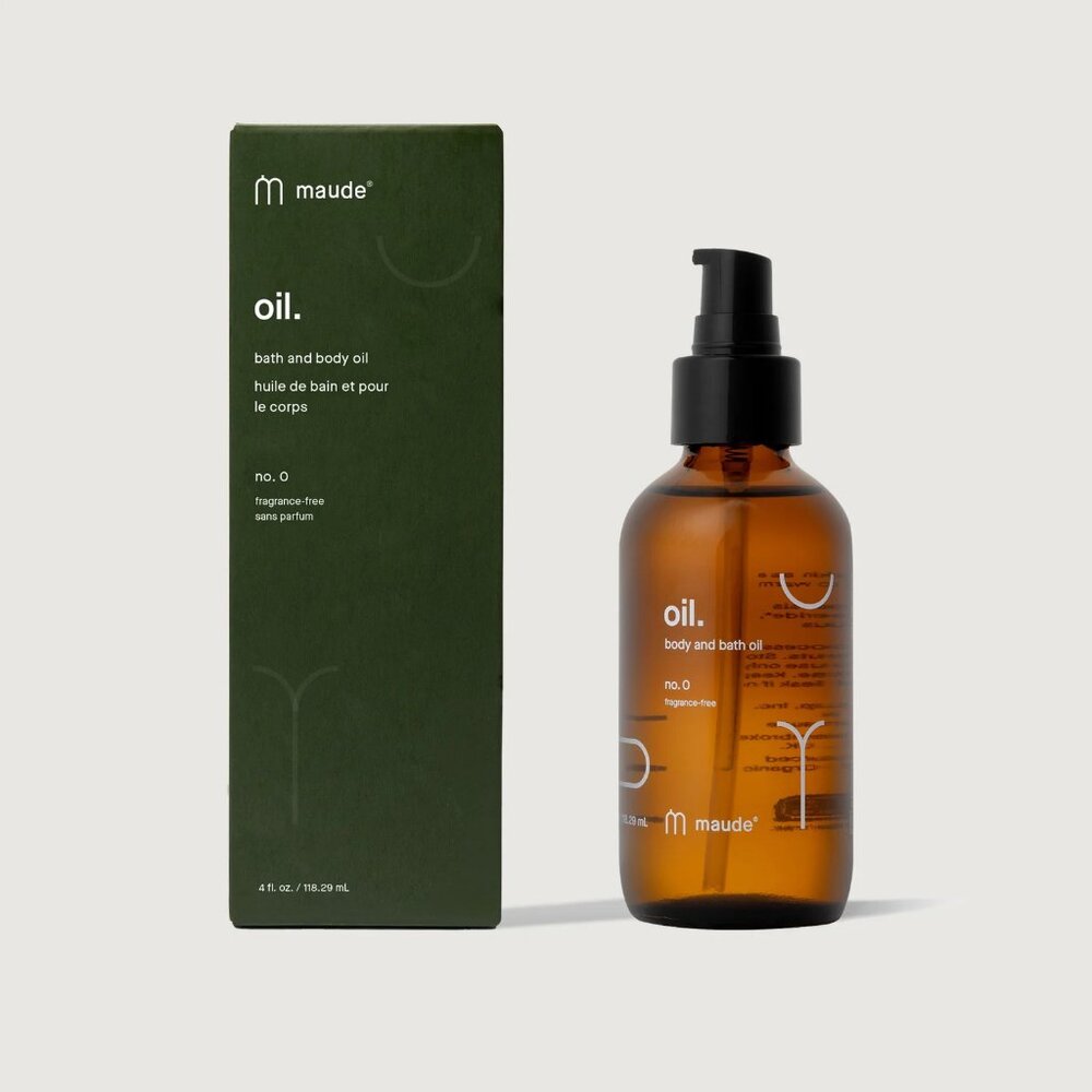 Maude No 0 Organic Body Oil 4oz NEW in Box